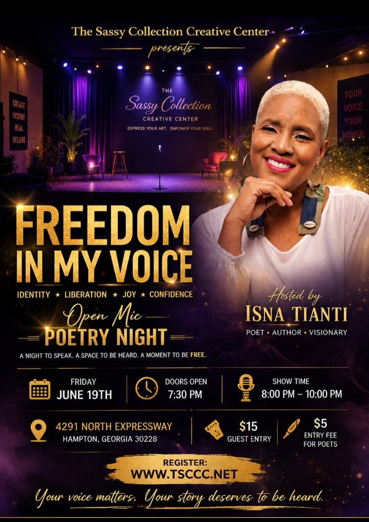 🎤 Poetry Night at The Sassy Collection Creative Center