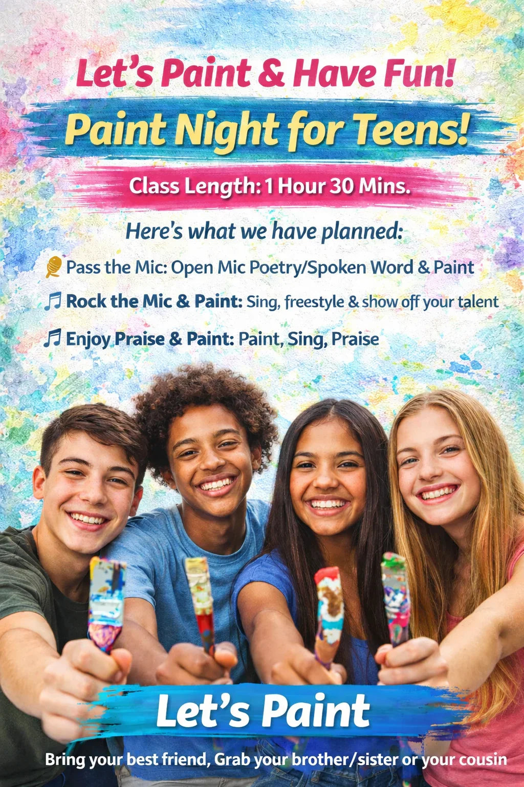 Lets Paint & Have Fun AGES 13-17 - The Sassy Collection Creative Center