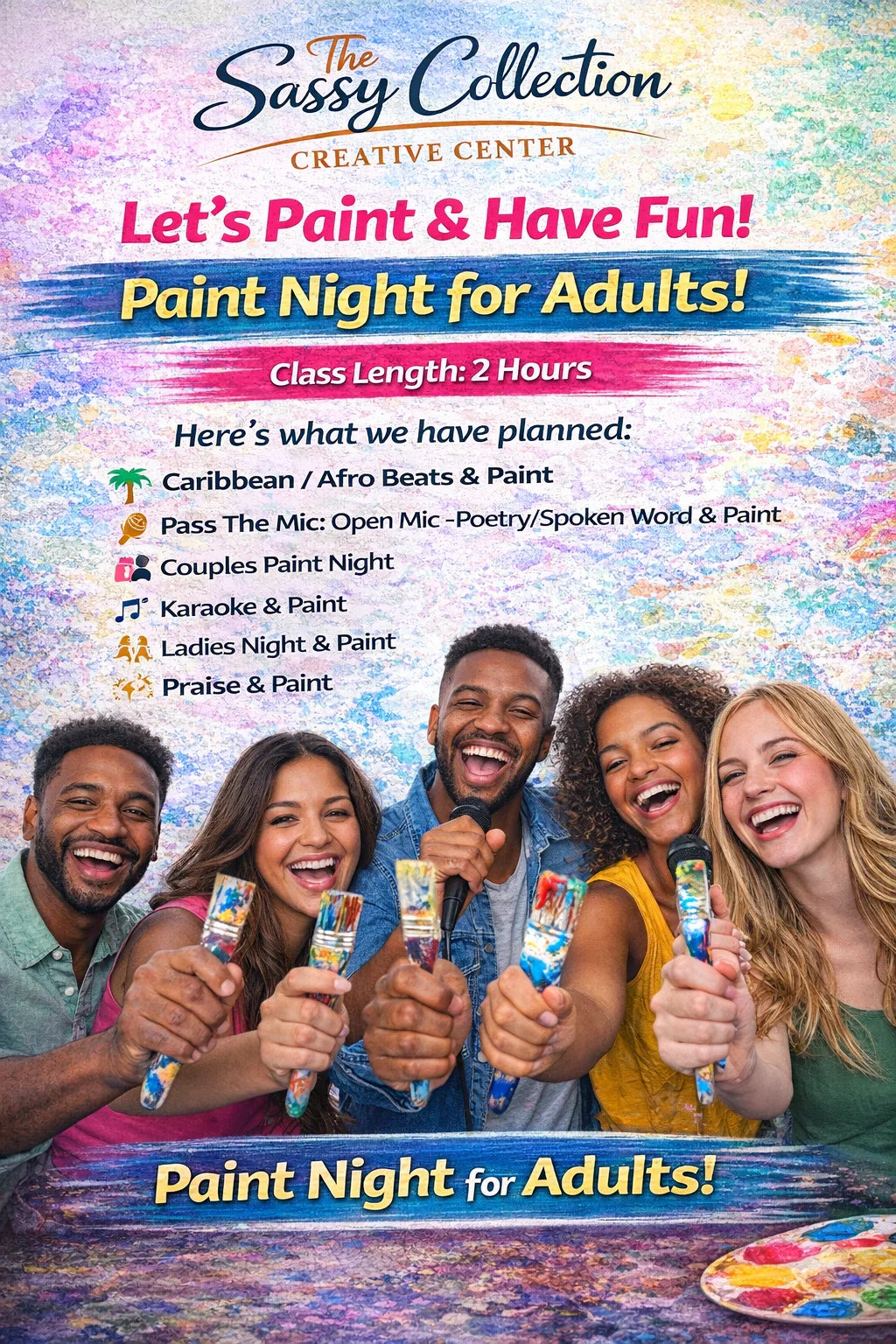 Lets Paint and Have Fun-Adults - The Sassy Collection Creative Center