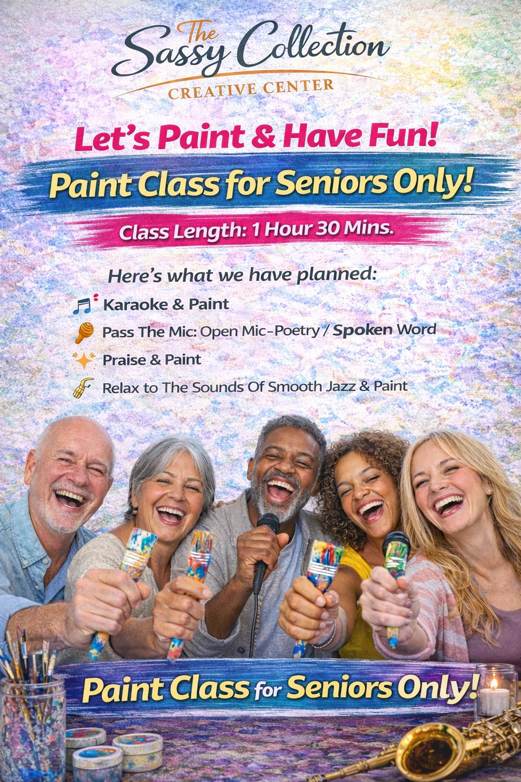 Lets Paint and Have Fun-Seniors - The Sassy Collection Creative Center