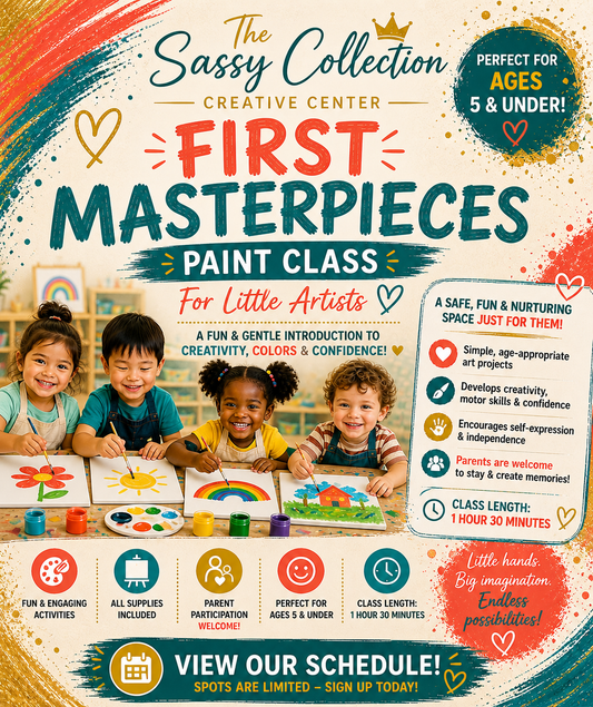 Ages 5 & under Paint Class!