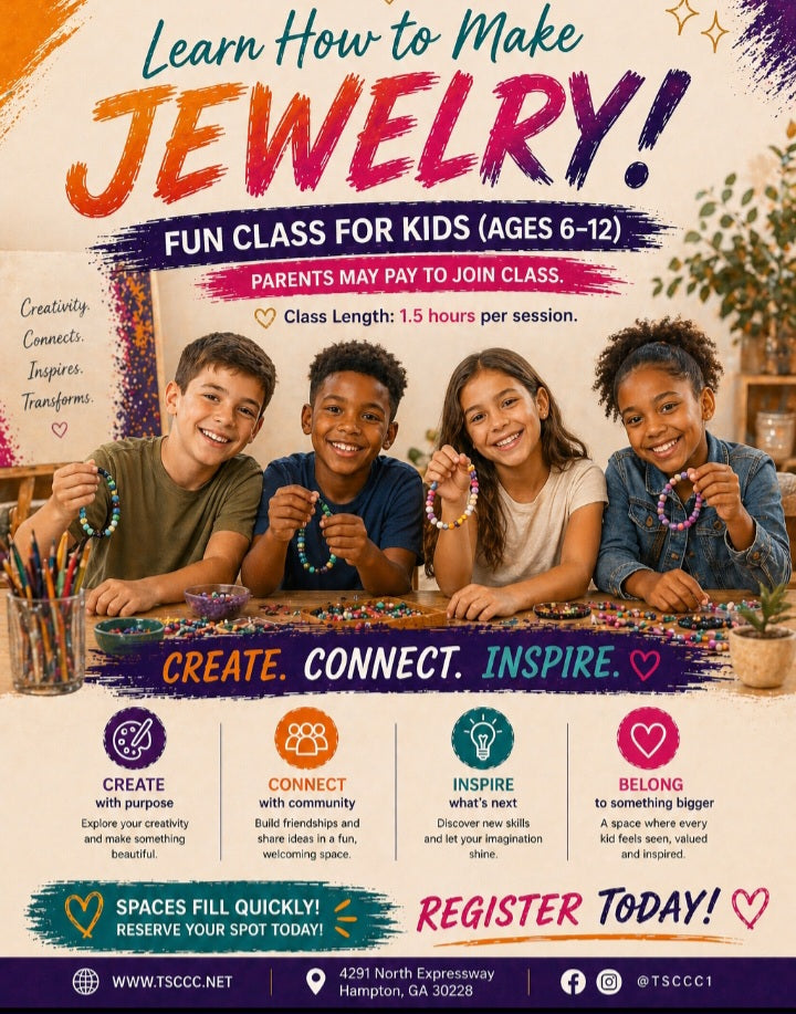 JEWELRY MAKING CLASS AGES 6-12